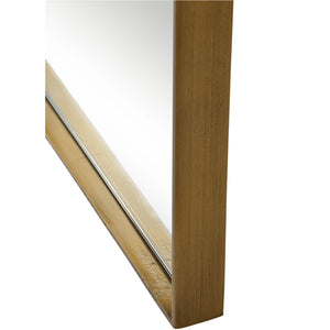 Detailed angle of Northern mirror showcasing the gold frame and edge finish.
