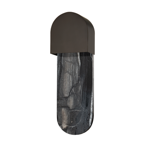 Hobart Wall Sconce shown from a second angle to highlight the arm curve and shade silhouette.
