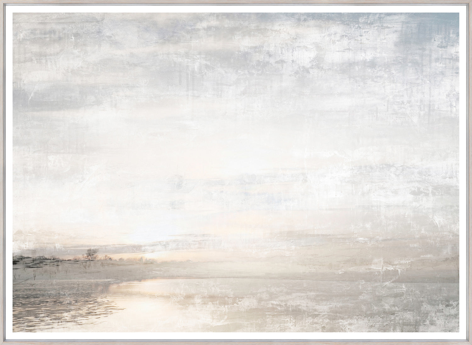 Aurora on the Lake I — nature and landscape fine art print shown from another angle