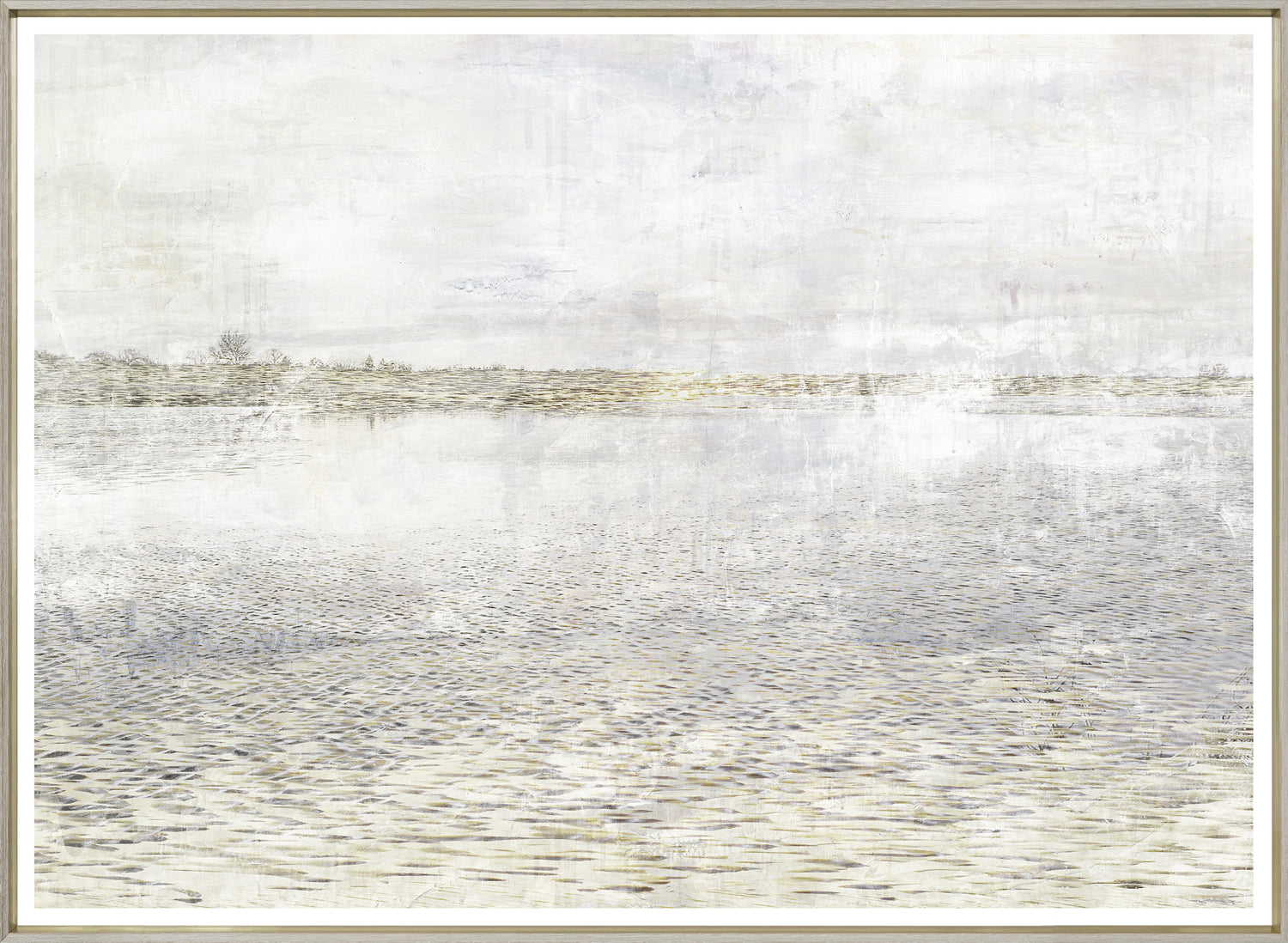 Sunlit Ripples I — nature and landscape fine art print shown from another angle