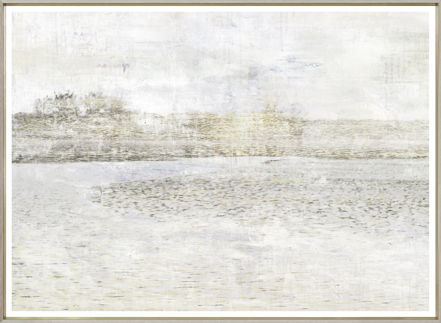 Sunlit Ripples II — nature and landscape fine art print shown from another angle
