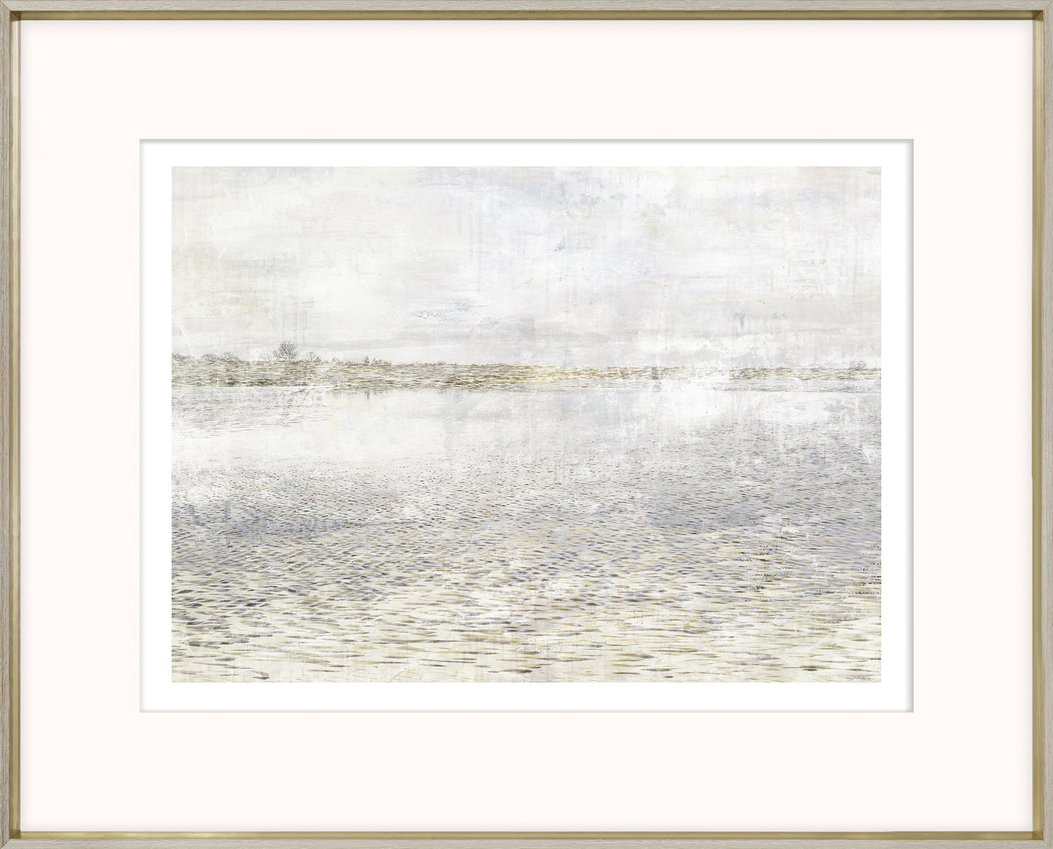 Sunlit Ripples I — nature and landscape fine art print shown from another angle