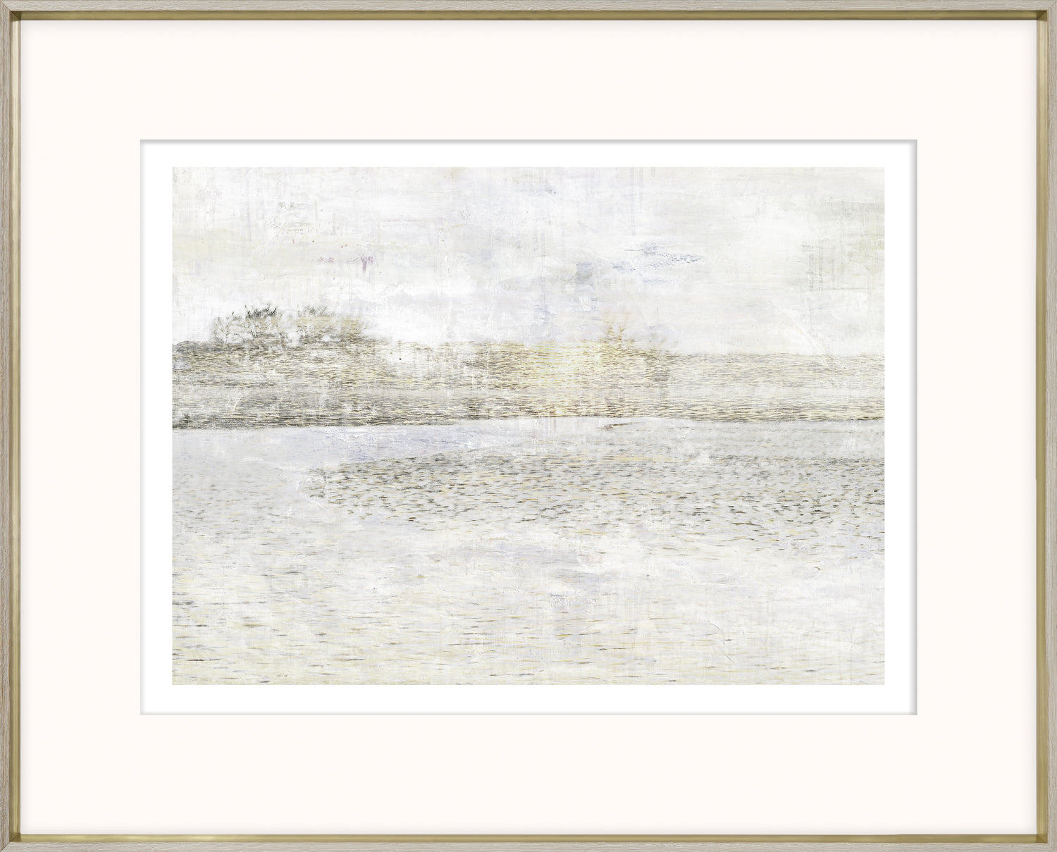 Sunlit Ripples II — nature and landscape fine art print shown from another angle