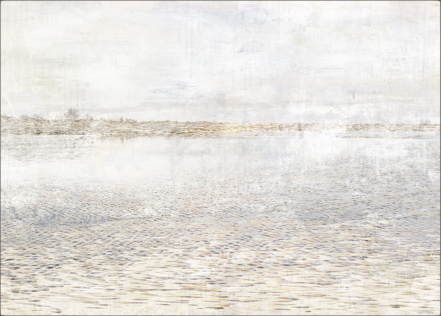 Sunlit Ripples I — nature and landscape fine art print in neutral tones at Laurie Yapp Home