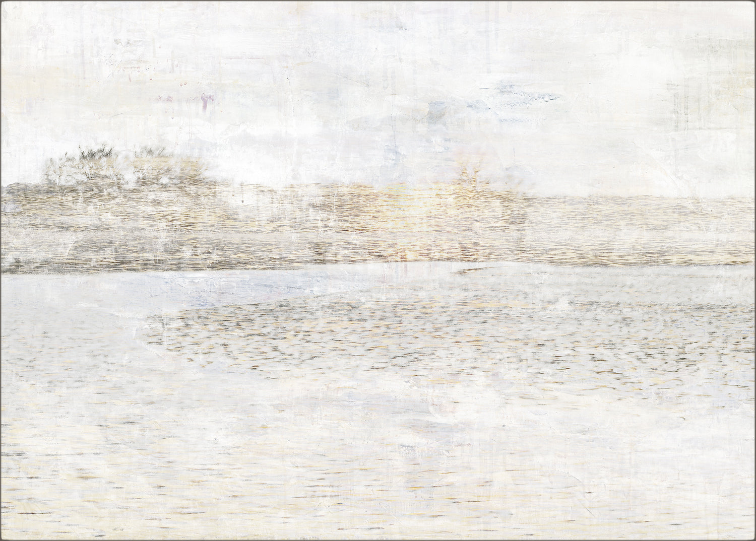 Sunlit Ripples II — nature and landscape fine art print in neutral tones at Laurie Yapp Home