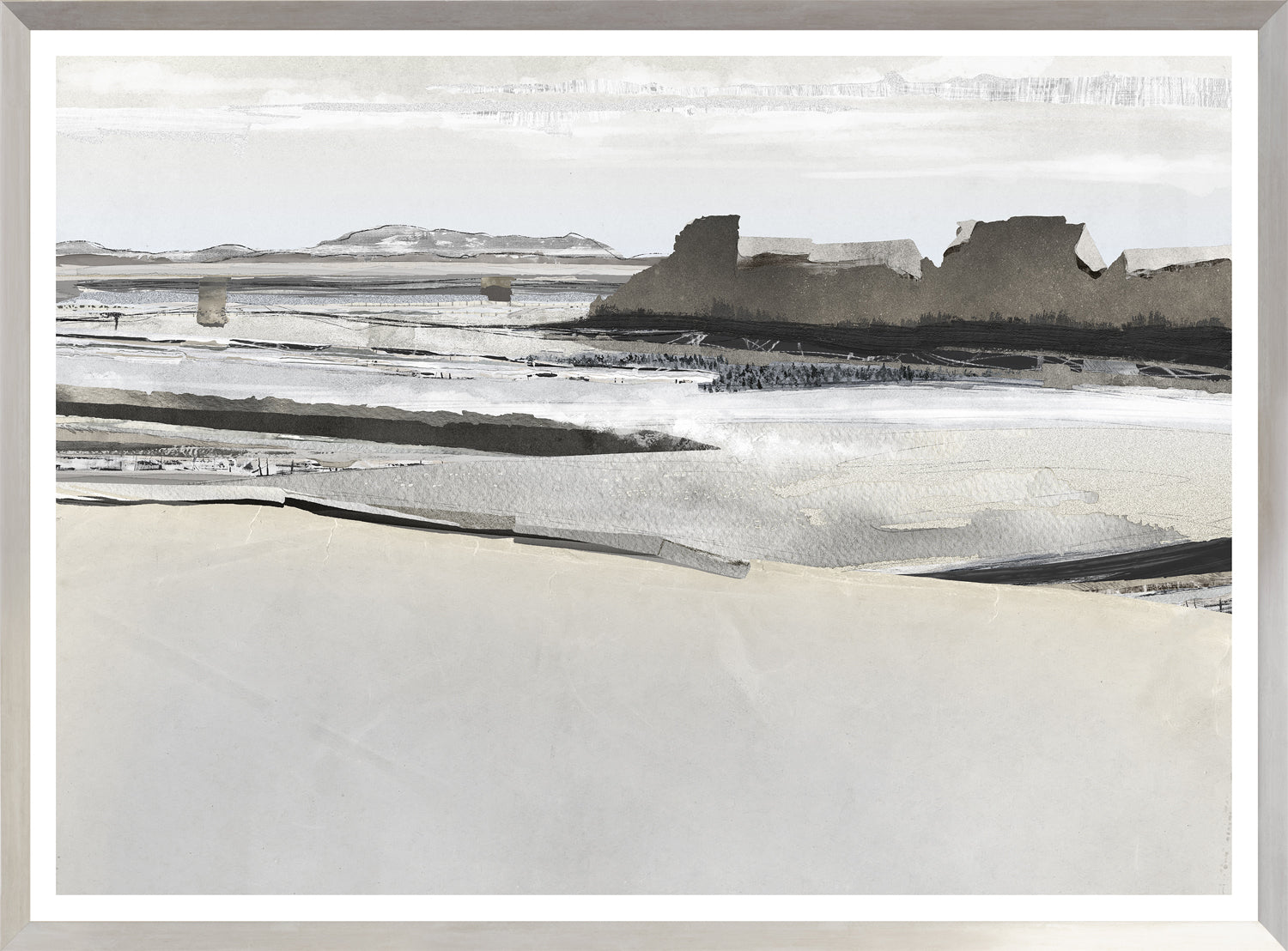 Decoupage Horizon I — nature and landscape fine art print shown from another angle