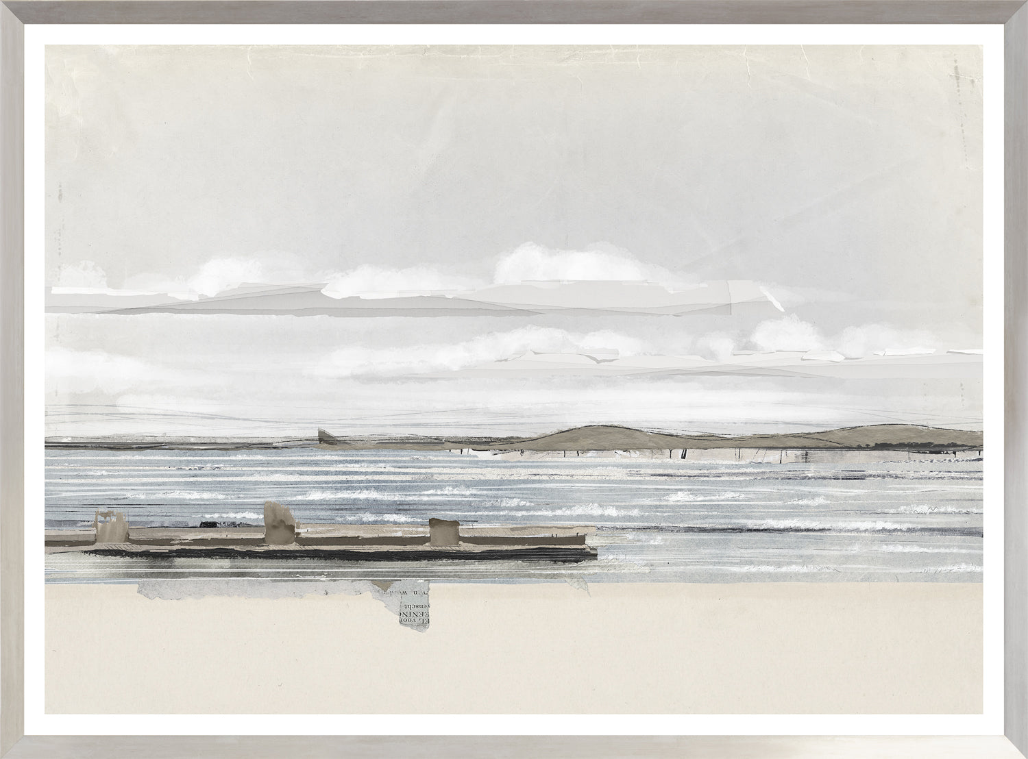 Decoupage Horizon II — nature and landscape fine art print shown from another angle