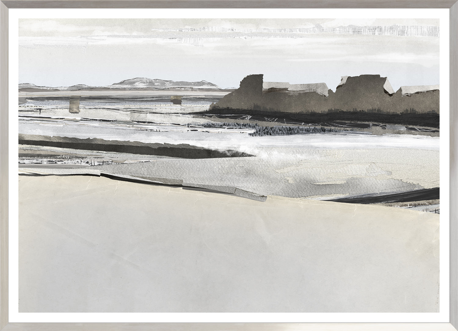 Decoupage Horizon I — nature and landscape fine art print shown from another angle