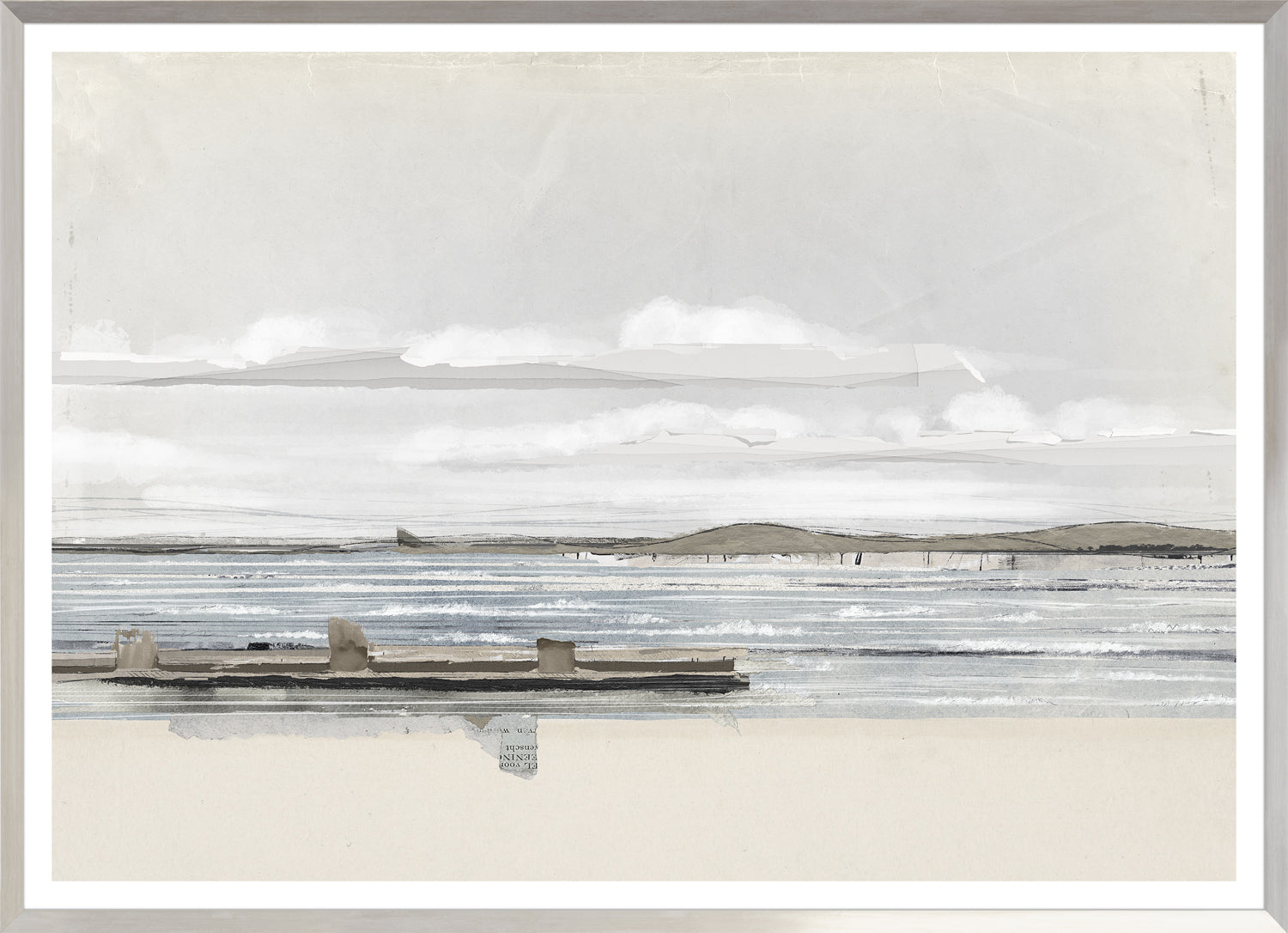 Decoupage Horizon II — nature and landscape fine art print shown from another angle