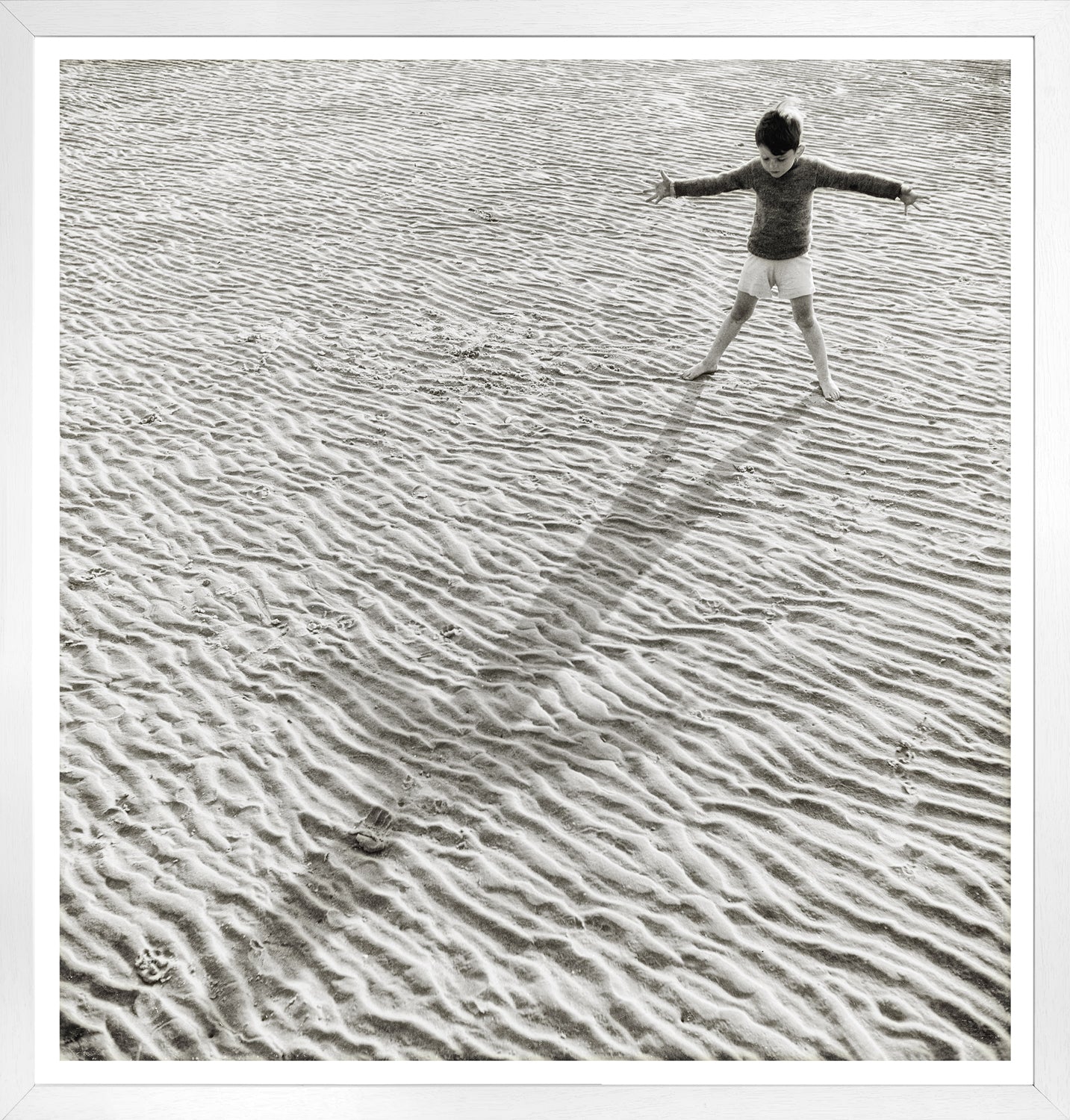 His Shadow — figurative fine art print in neutral tones at Laurie Yapp Home