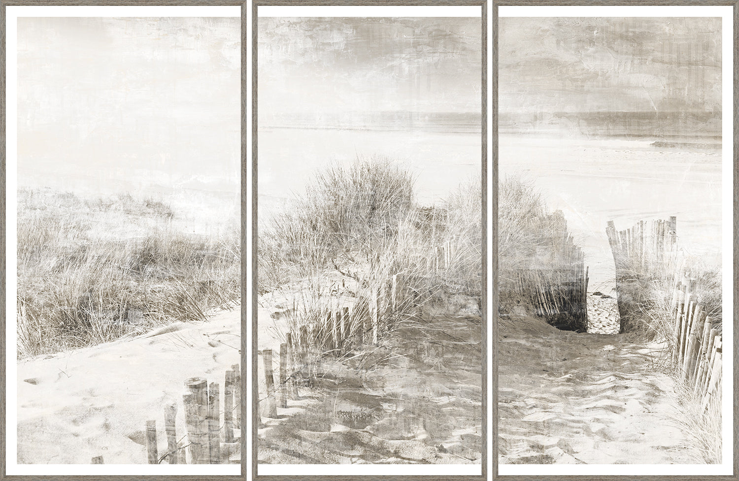 Beach Side Memory — nature and landscape fine art print in neutral tones at Laurie Yapp Home