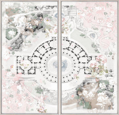 78,5 × 78,5 pouces – Toile encadrée