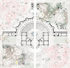 76,5 × 76,5 po – Toile tendue sur châssis (Gallery Wrap)