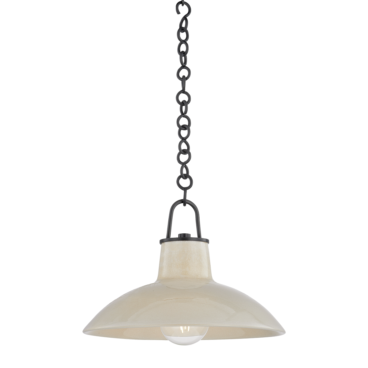 Pottersville Pendant 12.5" in aged brass — a Hudson Valley pendant for kitchens, entries, and dining rooms at Laurie Yapp Home.
