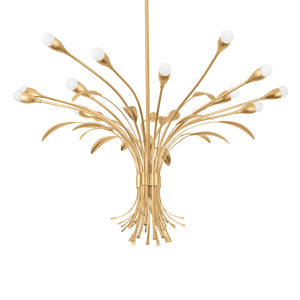 Bilston Chandelier 44" — a Hudson Valley chandelier for dining rooms, entries, and living rooms at Laurie Yapp Home.