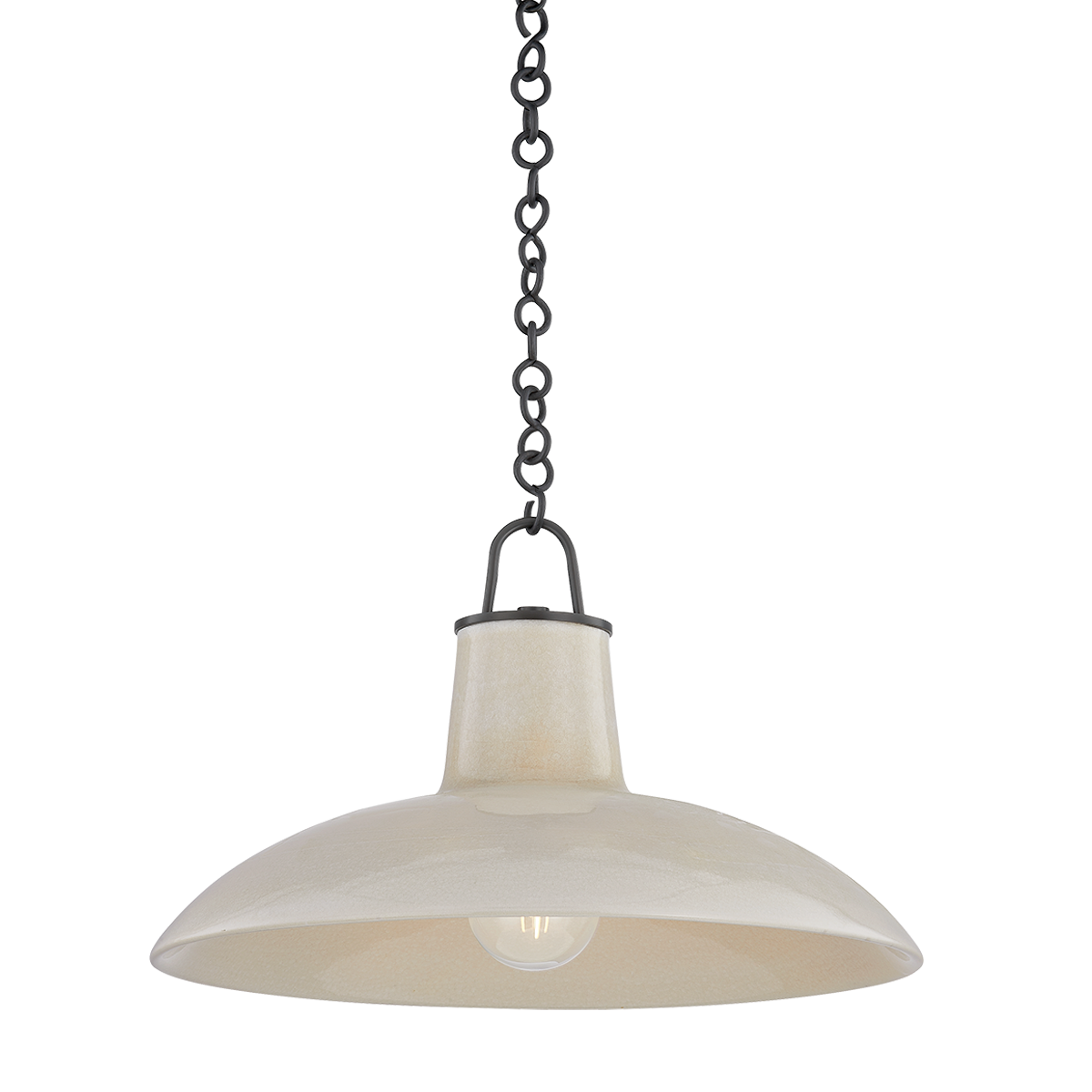 Pottersville Pendant 18" in aged brass — a Hudson Valley pendant for kitchens, entries, and dining rooms at Laurie Yapp Home.