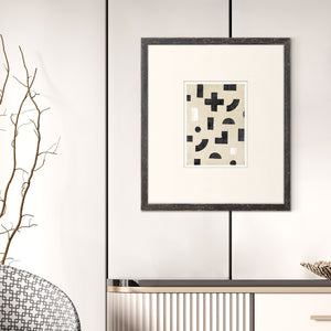 angle view of Mid Geometrics VIII luxury Artwork