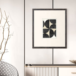 angle view of Mid Geometrics XIV luxury Artwork