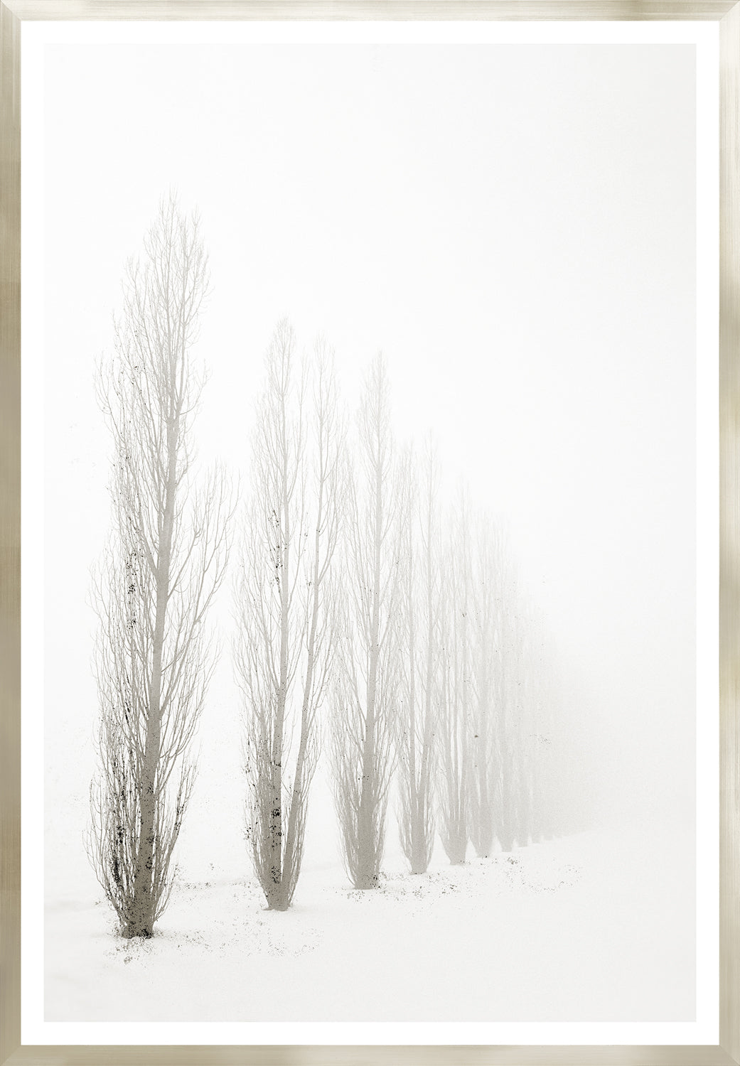 Taupe Aspect I framed art print