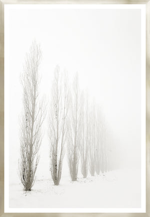 Taupe Aspect I framed art print