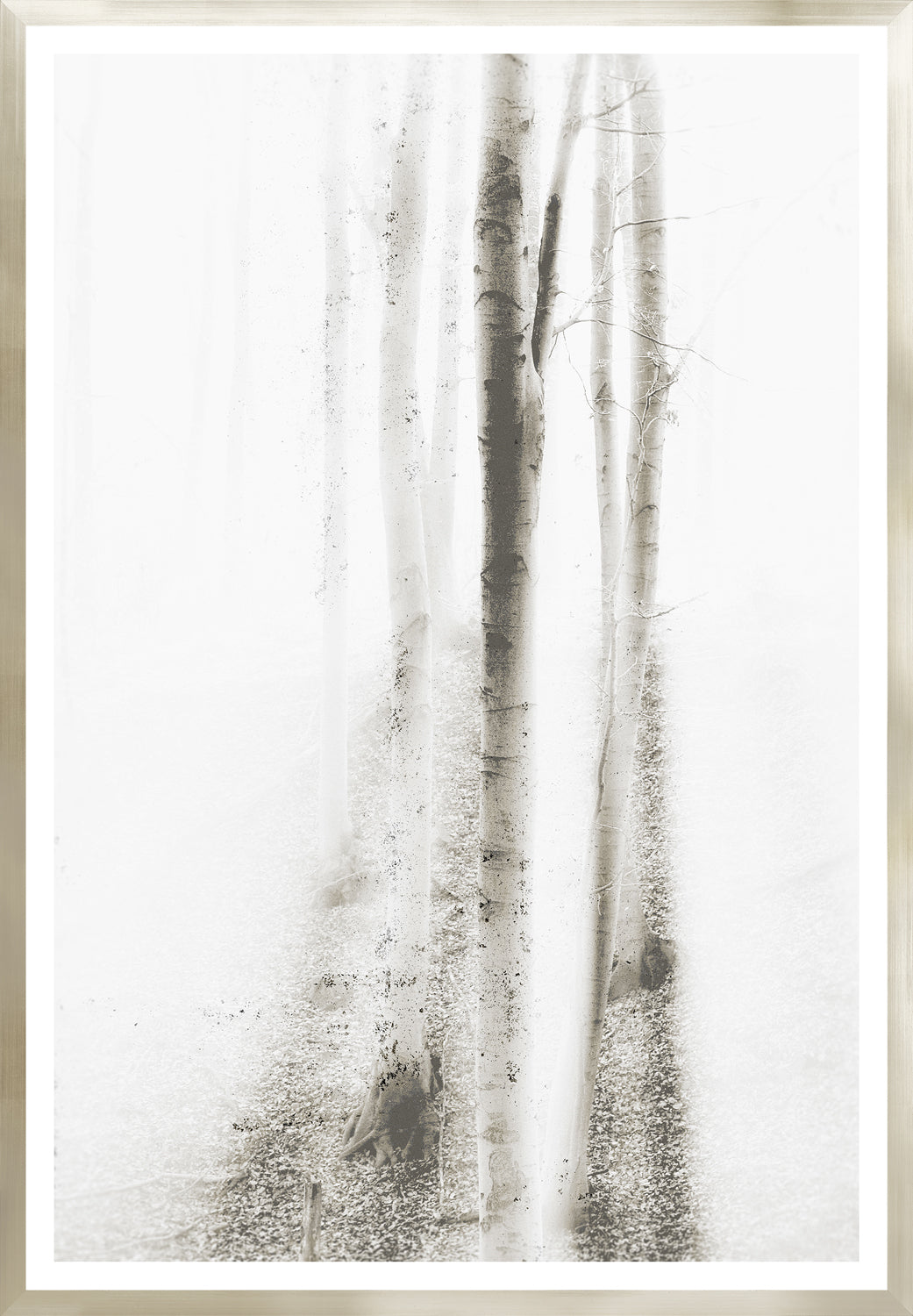Taupe Aspect Iv framed art print