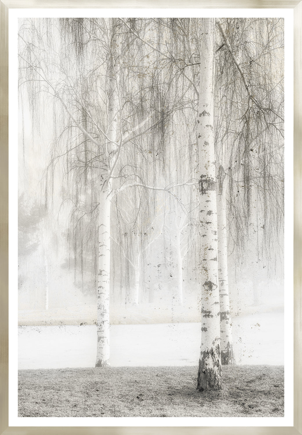 Taupe Aspect Ix framed art print