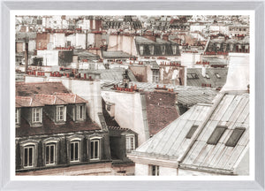 Terra Cotta Rooftops Paris Ii framed art print