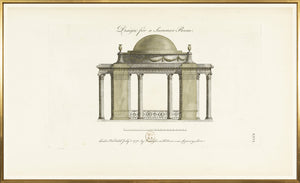 Engraving Summer Room 1778 framed art print