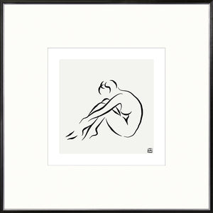 Femme Pose II — figurative fine art print in neutral tones at Laurie Yapp Home