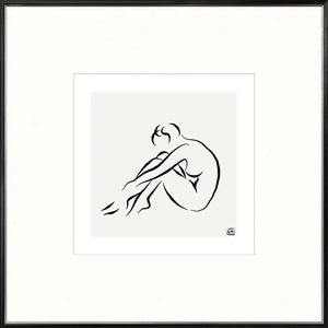 front view of Femme Pose II luxury Artwork