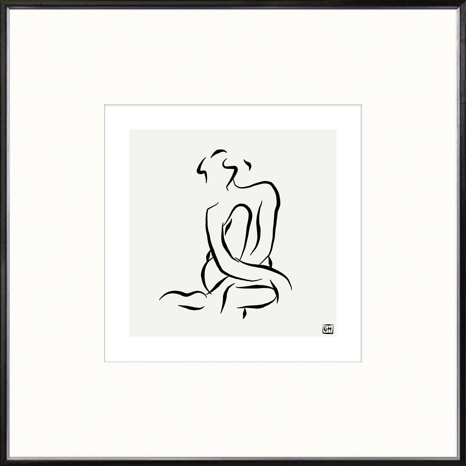 Femme Pose III — figurative fine art print in neutral tones at Laurie Yapp Home