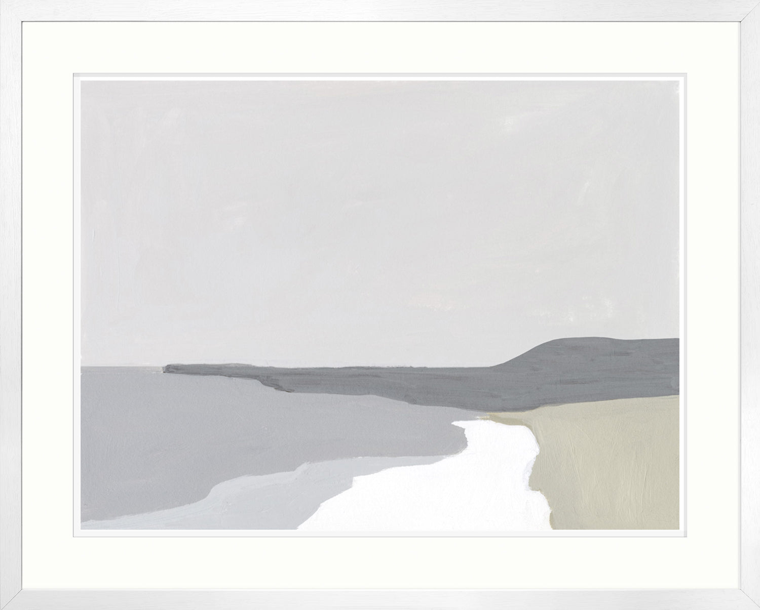 Coastal Planes II — nature and landscape fine art print in neutral tones at Laurie Yapp Home