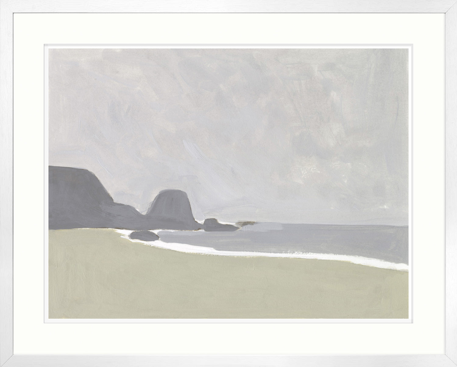 Coastal Planes III — nature and landscape fine art print in neutral tones at Laurie Yapp Home