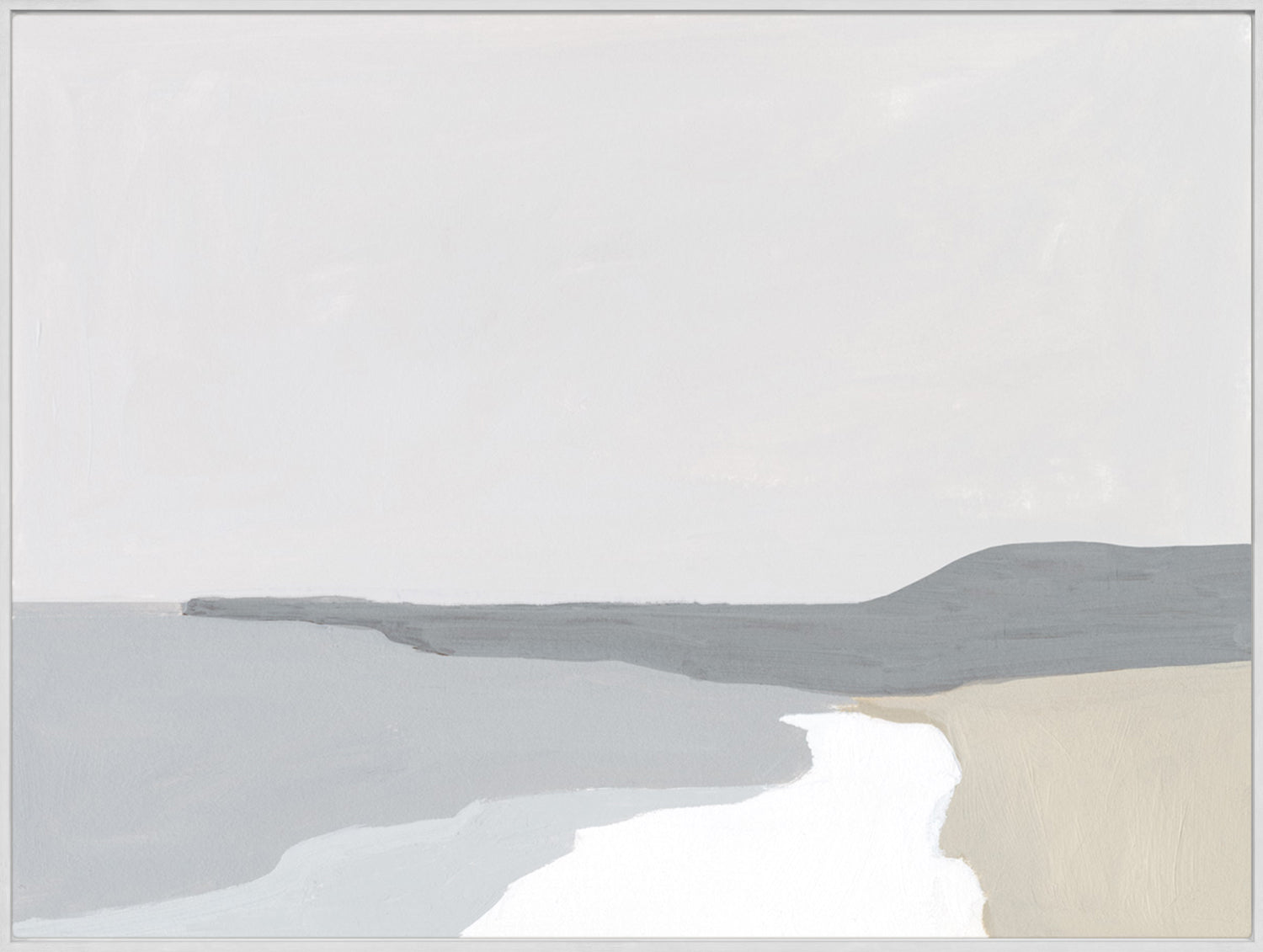 Coastal Planes II — nature and landscape fine art print shown from another angle