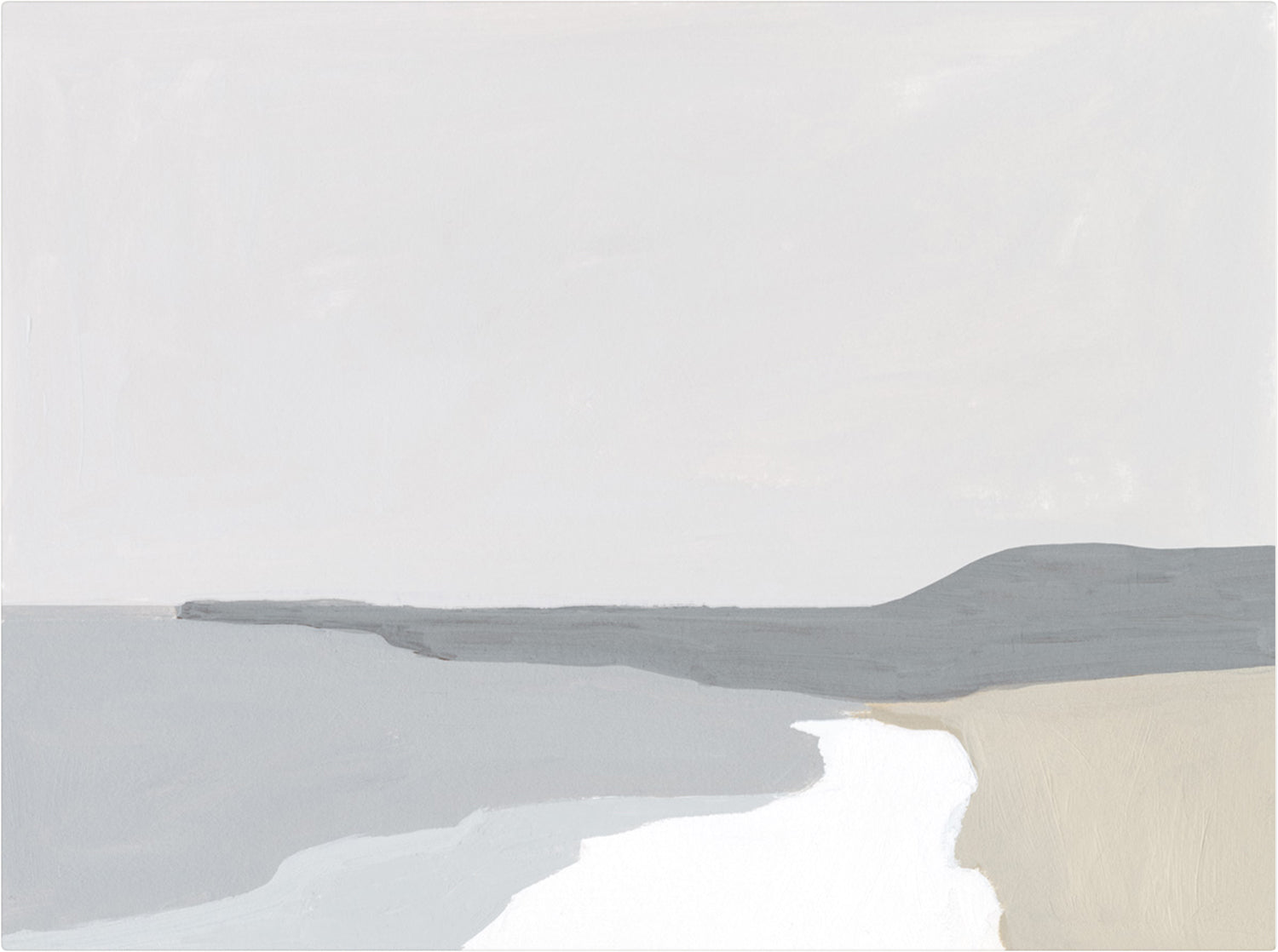 Coastal Planes II — nature and landscape fine art print shown from another angle