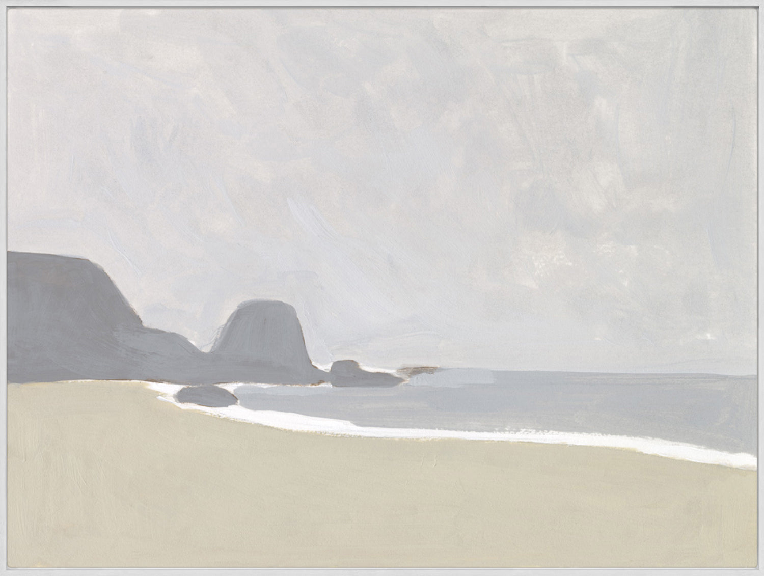 Coastal Planes III — nature and landscape fine art print shown from another angle