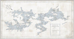 81 × 43 po – Toile encadrée, Naturel