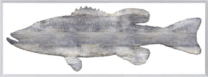 Driftwood Bass framed art print