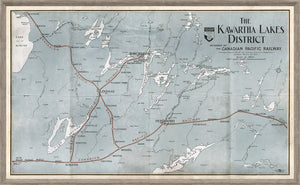 Map – Kawartha Lakes wall art