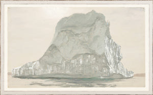 Collection 08 – Gray Iceberg wall art featuring a gray iceberg on a calm sea, soft color palette.