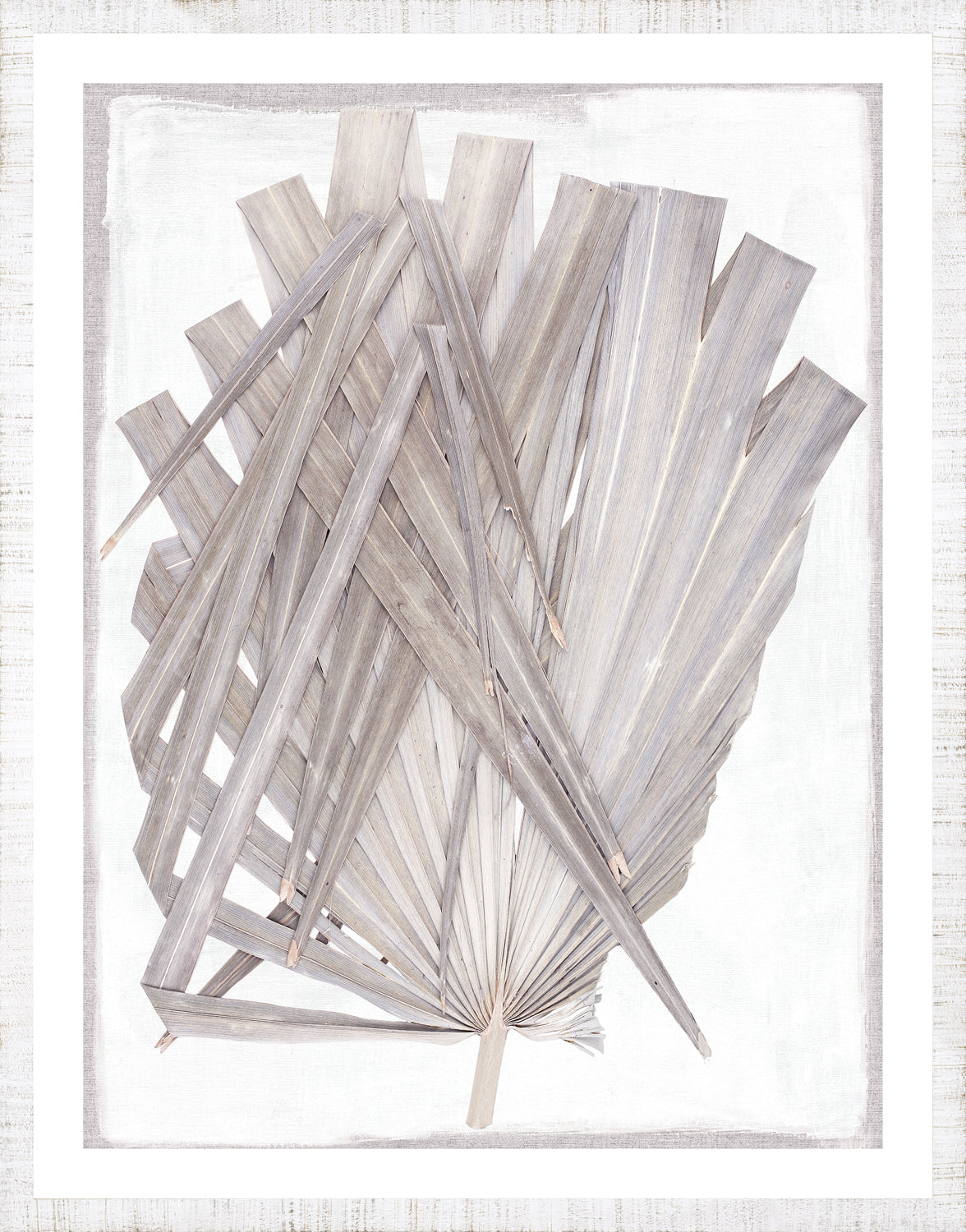 Palm Pressings I Lilac Grey framed art print