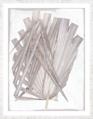 Palm Pressings I Lilac Grey framed art print