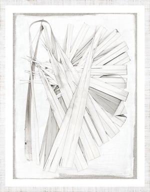 Palm Pressings I Oyster framed art print