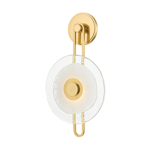 Keuka Park Wall Sconce in aged brass — a Hudson Valley wall sconce for bathrooms, hallways, and living rooms at Laurie Yapp Home.