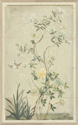 Chinoiserie Scenic II — nature and landscape fine art print shown from another angle