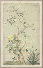 27,5 × 43,5 po – Encadré sous verre, Teinte jaune