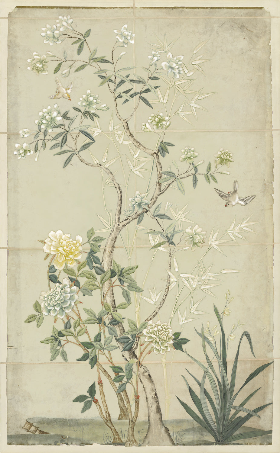 Chinoiserie Scenic I — nature and landscape fine art print shown from another angle