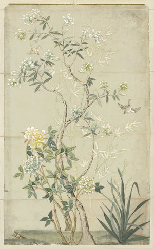 Chinoiserie Scenic I — nature and landscape fine art print shown from another angle