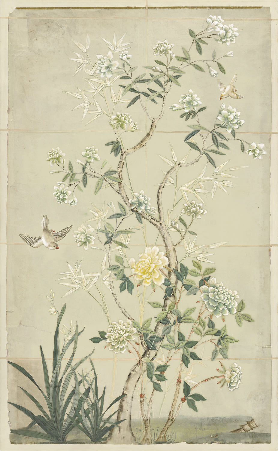 Chinoiserie Scenic II — nature and landscape fine art print shown from another angle