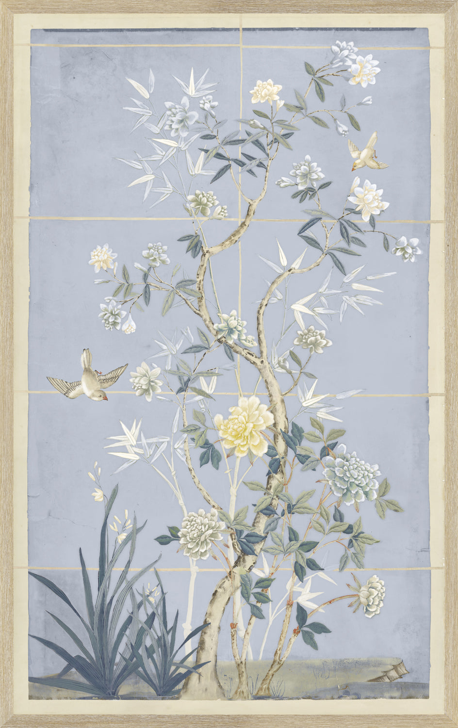 Chinoiserie Scenic II — nature and landscape fine art print shown from another angle